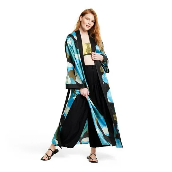 Fe Noel | Tops | Womens Mixed Paint Print Cover Up Dress Fe Noel X Target  Blackblue | Poshmark
